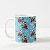 Winter Dackel Hund Tasse (Links)