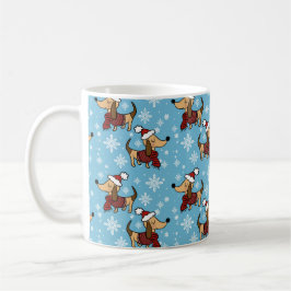 Winter Dackel Hund Tasse