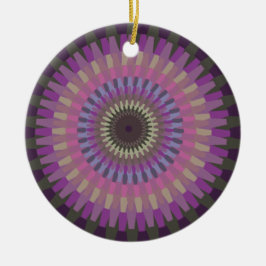 Winter Dahlia im Abend - Personalisiert Keramikornament