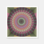 Winter Dahlia in warmen Farben - Alt Serviette (Vorderseite)