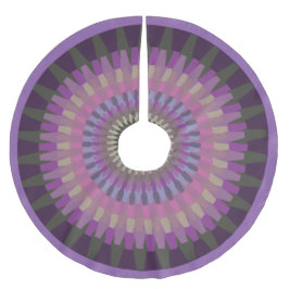 Winter Dahlia in warmen Farben des Lila Abends Fleece Weihnachtsbaumdecke