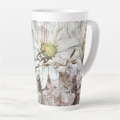 Winter Daisies Latte Tasse (Rechte Ecke)