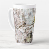 Winter Daisies Latte Tasse (Linke Ecke)