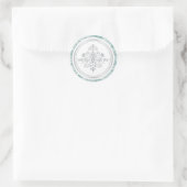 Winter Damask Sticker (Tasche)