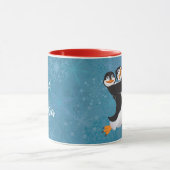 Winter Dancing Pinguine Tasse (Zentrum)