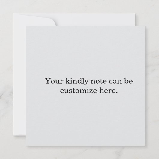 Winter Danke Karte (Rückseite)