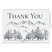 Winter Danke Mountains Hochzeitssommer Brautparty (Vorderseite (Horizontal))