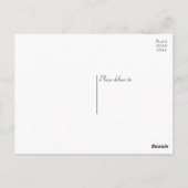 Winter Danke Mountains Hochzeitssommer Brautparty Postkarte (Rückseite)