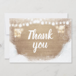 Winter danke Rustic Wood Snow Dusche Geburtstag