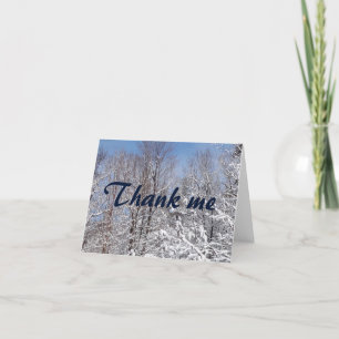 Winter Dankeschön-Notecards Dankeskarte