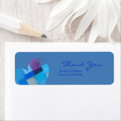 Winter danube Wedding Danke Sticker (Insitu)
