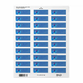 Winter danube Wedding Danke Sticker (Vorne)