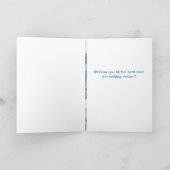 Winter Dapper Bird Feiertagskarte (Innenseite)