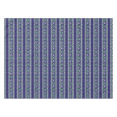 Winter Dark Blue und Green Christmas Fair Isle Tischdecke (Vorderseite (Horizontal))