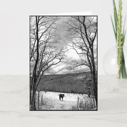 Winter Day Karte (Vorderseite)