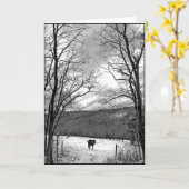 Winter Day Karte (Gelbe Blume)
