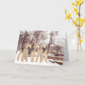 Winter Day Karte (Gelbe Blume)