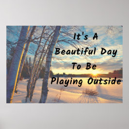 "Winter Day" Schönes Wall Art Poster
