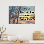 "Winter Day" Schönes Wall Art Poster (Küche)