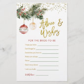 Winter Deck Brautparty Adive & Wishings (Vorderseite)