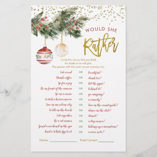 Winter Deck die Hallen Bridal würde sie eher (Vorderseite)