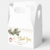 Winter Deck the Halls Brautparty Gefälligkeitsboxe Geschenkschachtel (Geöffnet)