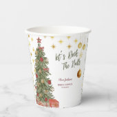 Winter Deck the Halls Bridal Dusche Einladung Pappbecher (Vorderseite)
