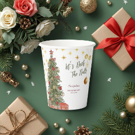 Winter Deck the Halls Bridal Dusche Einladung Pappbecher