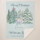 Winter Dee Custom Christmas Sherpadecke (Vorderseite)