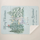 Winter Dee Custom Christmas Sherpadecke (Vorderseite (Horizontal))