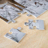 Winter Deer 14x11 leicht Puzzle (Seite)