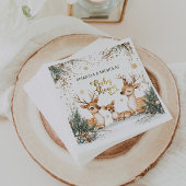 Winter Deer Baby Dusche Serviette