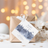 Winter Deer Forest Baby ist kalt draußen Geschenkanhänger