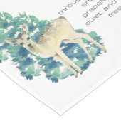 Winter Deer in the Snow – Wildlife Art Home Decor Kurzer Tischläufer (Ecke)