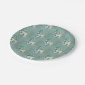 Winter Deer in the Snow – Wildlife Art Home Decor Pappteller (Schrägansicht)