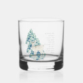 Winter Deer in the Snow – Wildlife Art Home Decor Whiskyglas (Vorderseite)