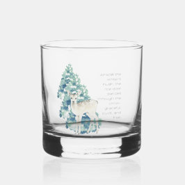 Winter Deer in the Snow – Wildlife Art Home Decor Whiskyglas