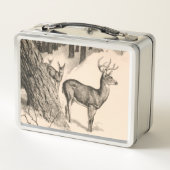 Winter Deer Metal Lunchbox (Rückseite)