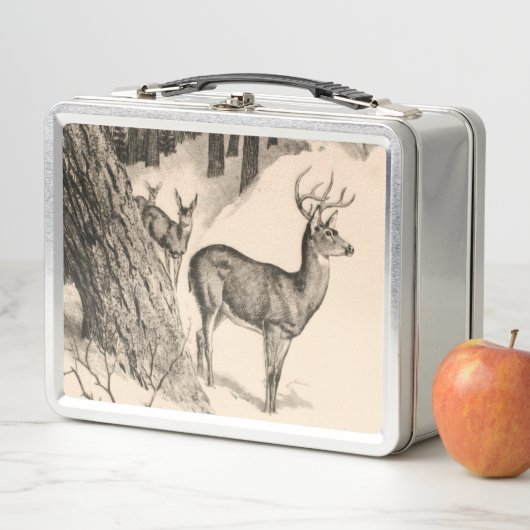 Winter Deer Metal Lunchbox (Beispiel)