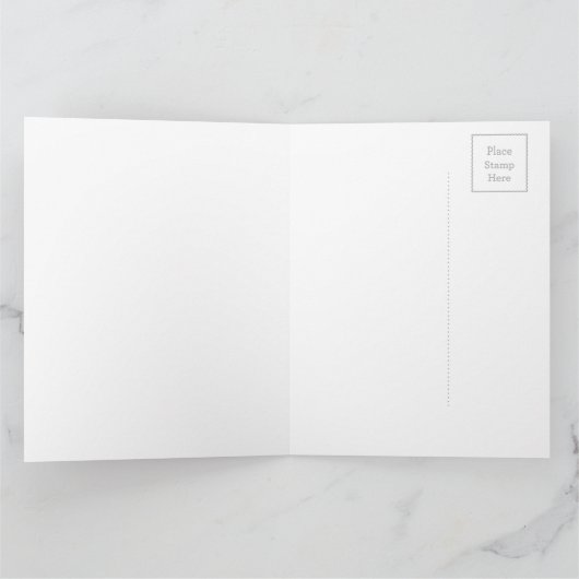 Winter Deer mit Chickadee Karte (Innenseite)