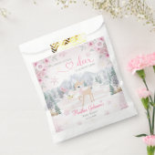 Winter Deer Pink Snowflake Babydusche Geschenktütchen (Versiegelt)
