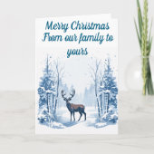 Winter Dei bearbeitbare Weihnachtskarte Karte (Vorderseite)