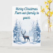 Winter Dei bearbeitbare Weihnachtskarte Karte (Gelbe Blume)