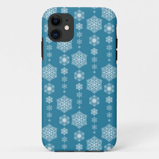 Winter Delight Blue iPhone 5/5S Case (Rückseite)