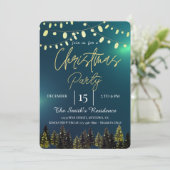 Winter der Aquarellbäume, Lampen Einladung (Stehend Vorderseite)