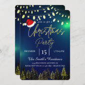 Winter der Aquarellbäume, Lampen Einladung (Vorne/Hinten)