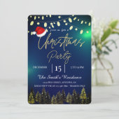 Winter der Aquarellbäume, Lampen Einladung (Stehend Vorderseite)