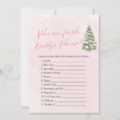 Winter, der Daddys Phrase Baby Dusche beenden kann Einladung (Vorderseite)