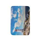 Winter des Leuchtturm-| in Peggy Bucht, Badematte (Vorderseite Vertikal)