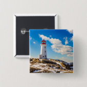 Winter des Leuchtturm-| in Peggy Bucht, Button (Vorne & Hinten)